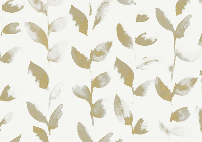 Watercolour Leaves, Golden Brown - Twist&Fit Roller Blind - Image 6